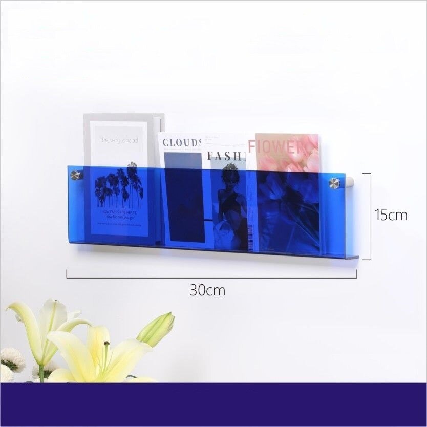 BowLift | Acrylic Wall-mounted 'Floating' Magazine Holder