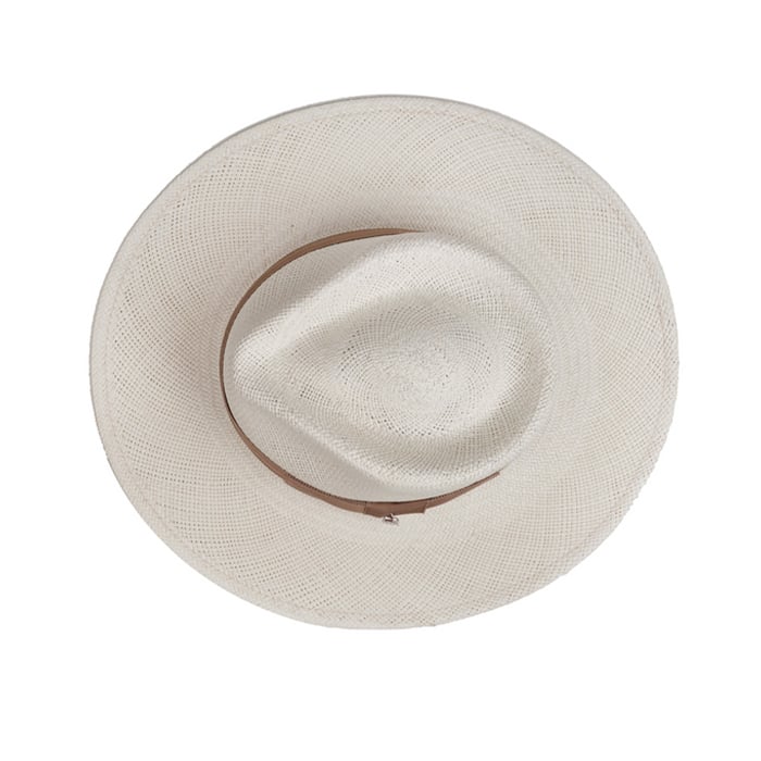 The Modern Classic Straw Hat in White | Bowlift