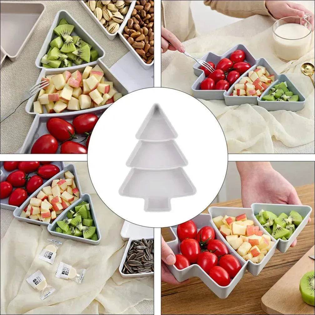 BowLift | Creative Christmas Tree Fruit Platter Tray