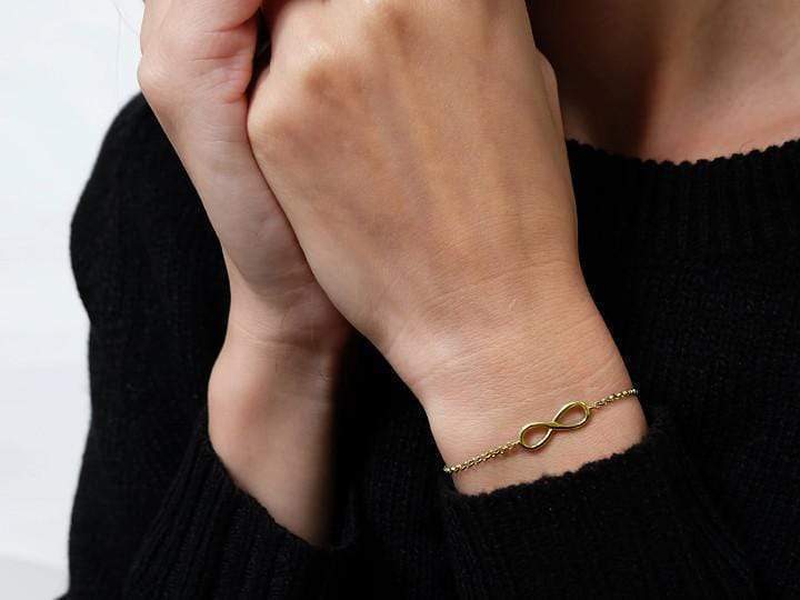 BowLift | Infinity Vermeil Yellow Gold Chain Bracelet