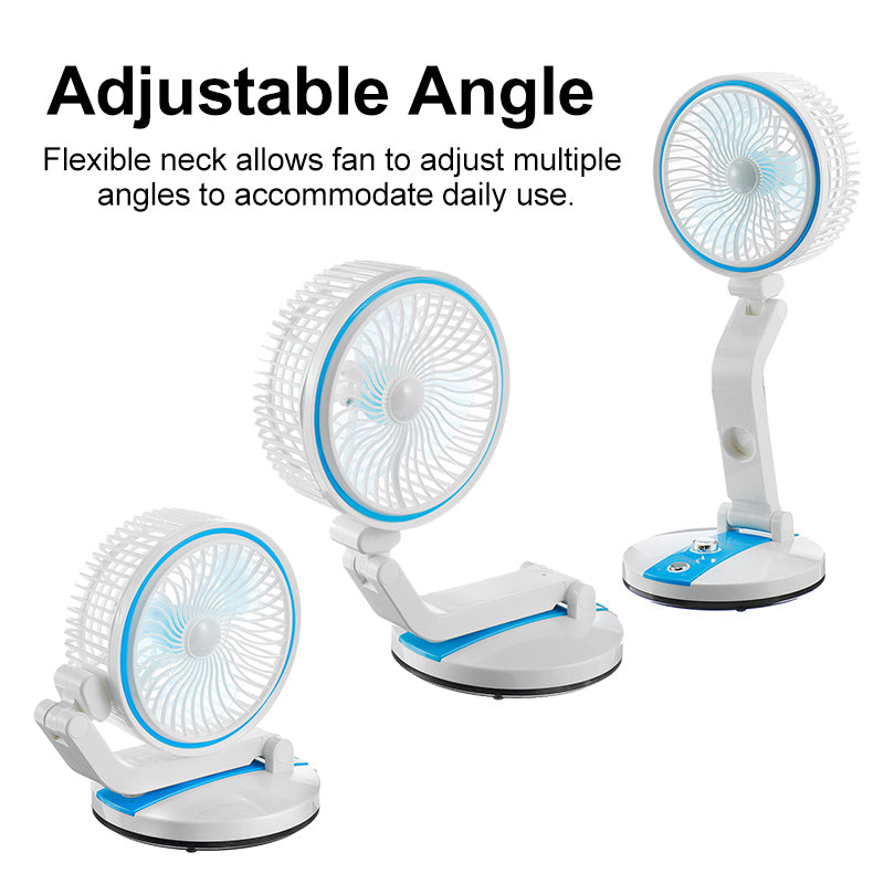 Rechargeable Adjustable Angle Flexible Fan | Bowlift