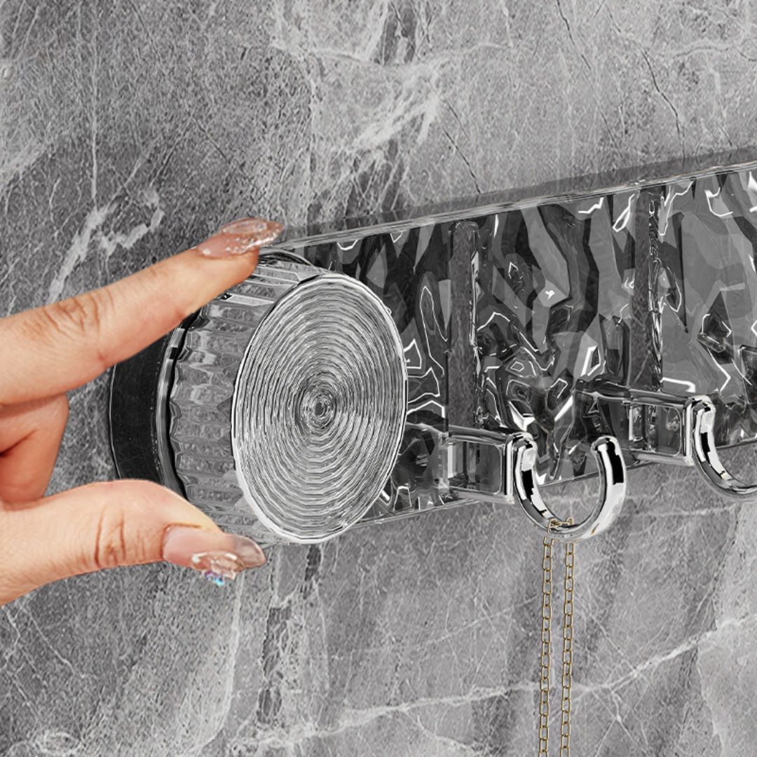 BowLift | Wall Hooks Transparent Suction Cup Organiser Rack