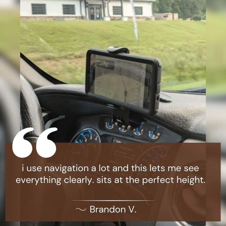BowLift | Adjustable Car Phone Holder | Anti-Slip Grip & Durable ABS for Safe Navigation and Hands-Free Calls