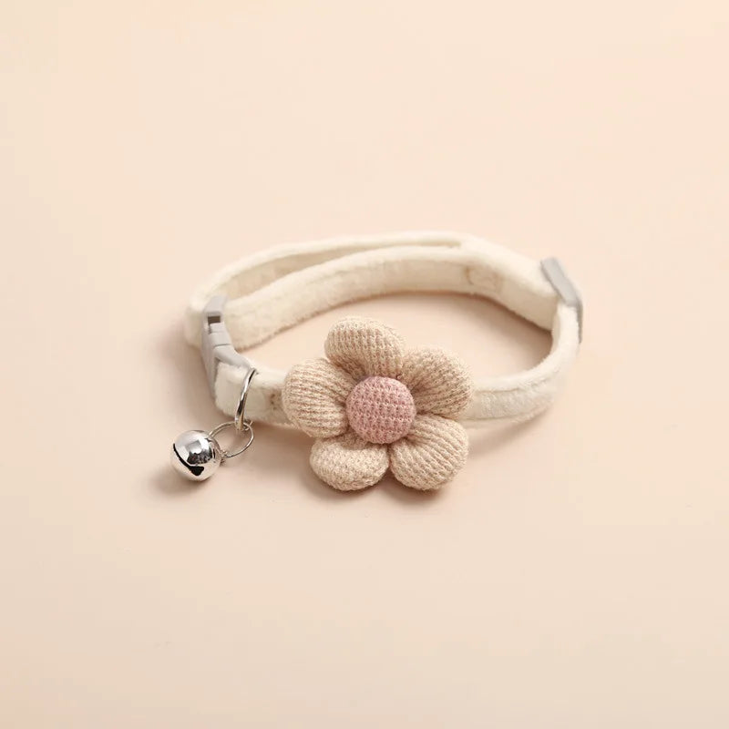 Adjustable Cat Collar with Flower - FlowerCharm Bowlift