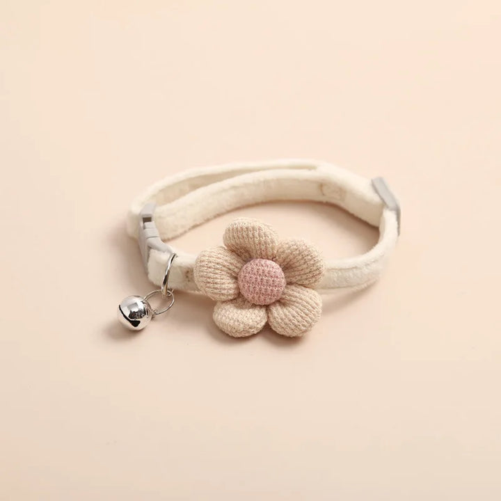 Adjustable Cat Collar with Flower - FlowerCharm Bowlift