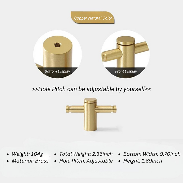 Adjustable Hole Cabinet Drawer Handle and Door Knob | Bowlift