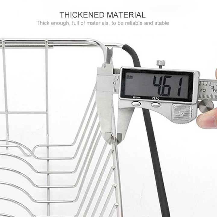 Adjustable Over Sink Drying Rack Stainless Steel Rustproof Drain Rack | Bowlift