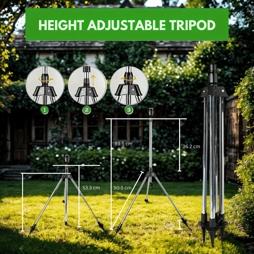 BowLift | TURBOSPRAY – Adjustable Rotating Irrigation Sprayer with 360° Coverage
