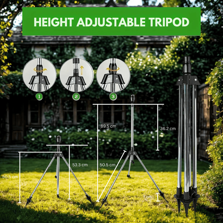BowLift | TURBOSPRAY – Adjustable Rotating Irrigation Sprayer with 360° Coverage
