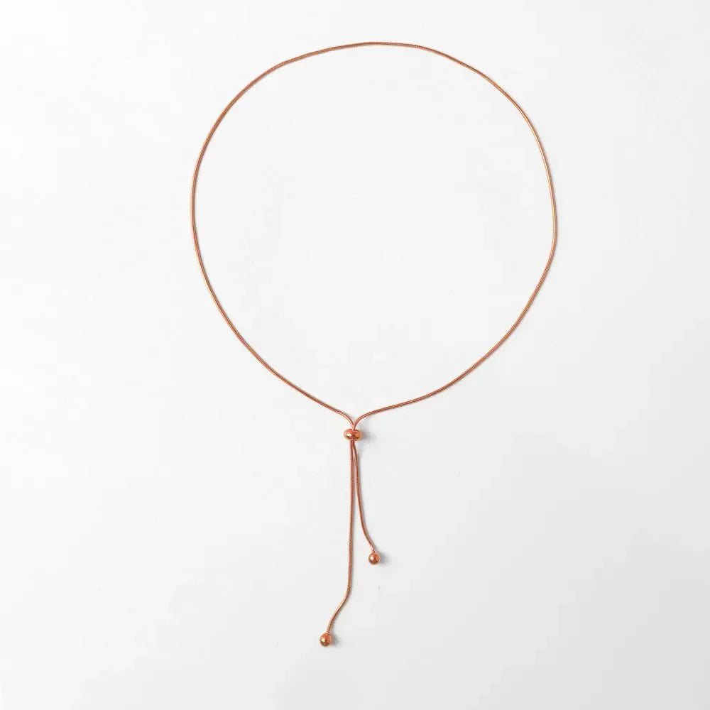 BowLift | Adjustable Snake Chain Lariat Necklace