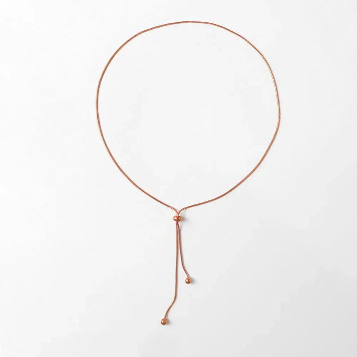 BowLift | Adjustable Snake Chain Lariat Necklace