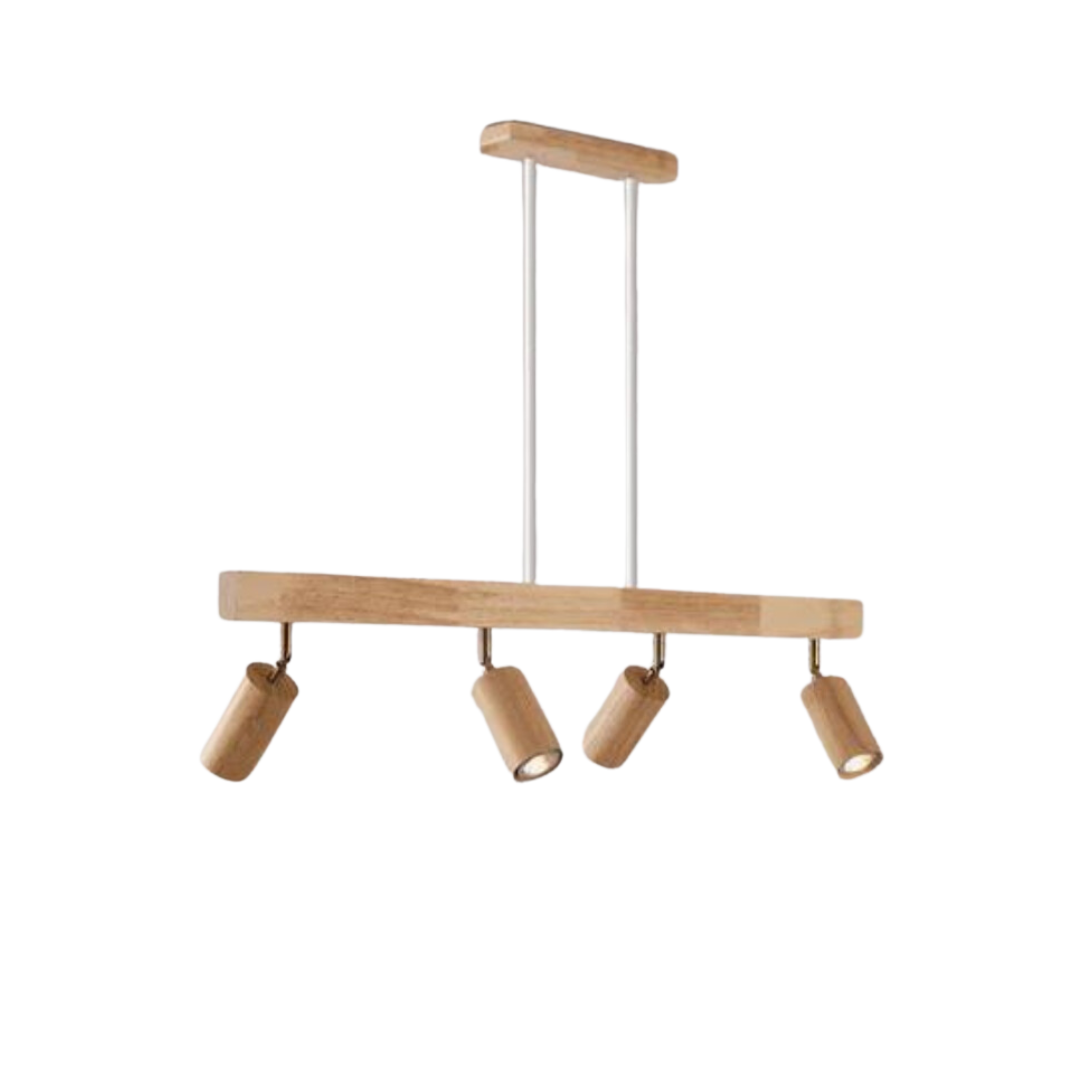 BowLift | EcoLux Adjustable Wooden Ceiling Spotlight with LED Bulb Included