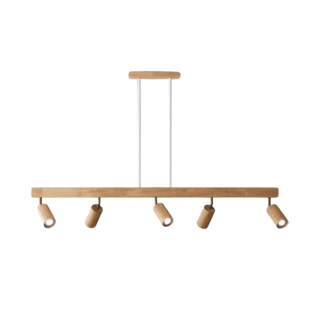 BowLift | EcoLux Adjustable Wooden Ceiling Spotlight with LED Bulb Included