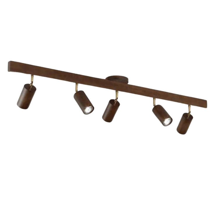BowLift | EcoLux Adjustable Wooden Ceiling Spotlight with LED Bulb Included