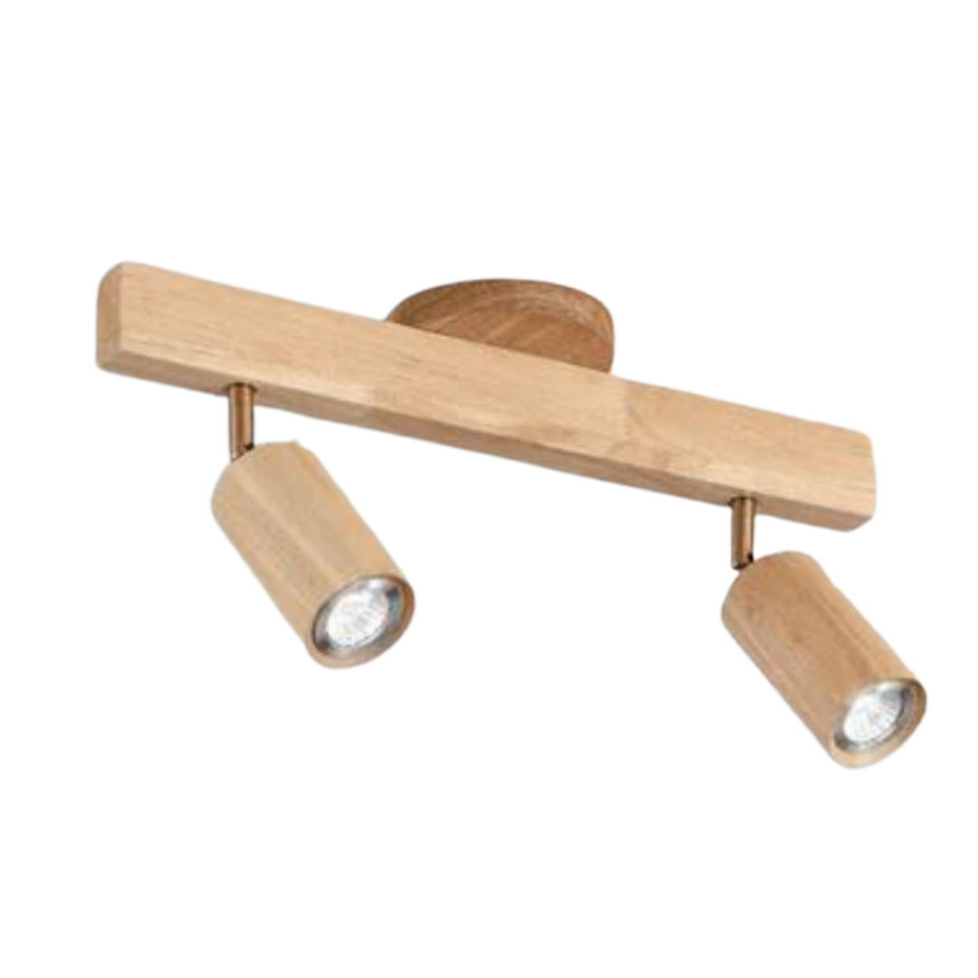 BowLift | EcoLux Adjustable Wooden Ceiling Spotlight with LED Bulb Included