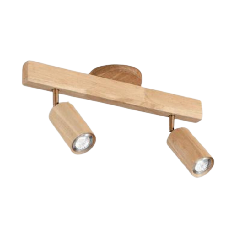 BowLift | EcoLux Adjustable Wooden Ceiling Spotlight with LED Bulb Included