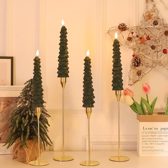 BowLift | Flameless LED Candles with Remote Control – Realistic 3D Flickering Model LumaGlow