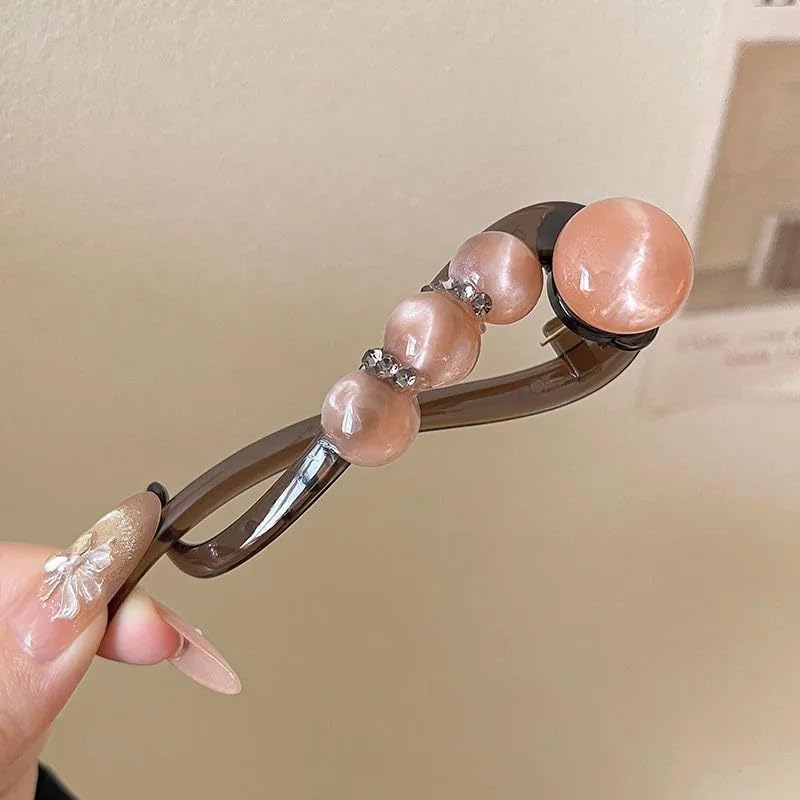 BowLift | Elegant Rose Pearl Twist Hair Clip