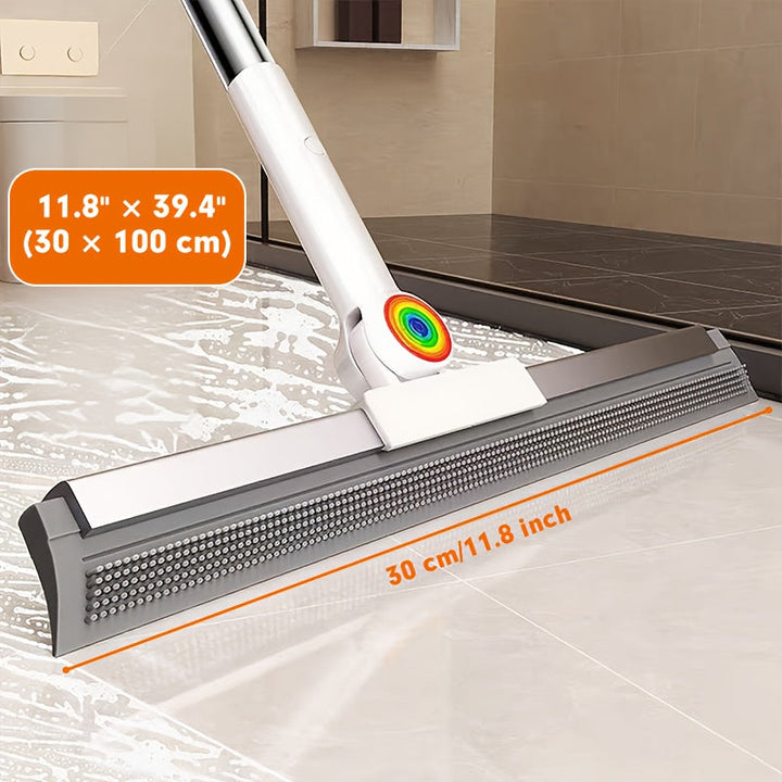 Floor wiper with rubber lip & TPE bristles | Bowlift
