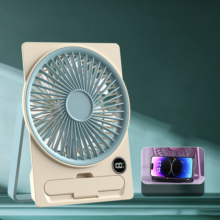 USB portable fan quiet with battery | Bowlift