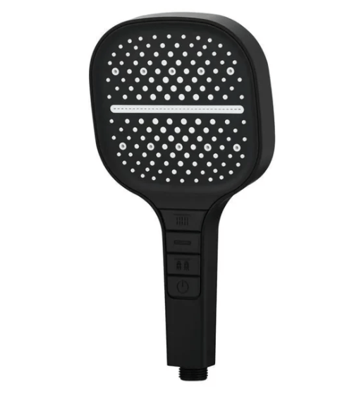 HydraLux 7-Settings Shower Head – Water-Saving & Anti-Scale – Square Chrome | Bowlift