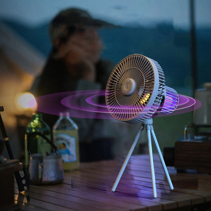 Portable Outdoor Mood Light Rechargeable Fan | Bowlift
