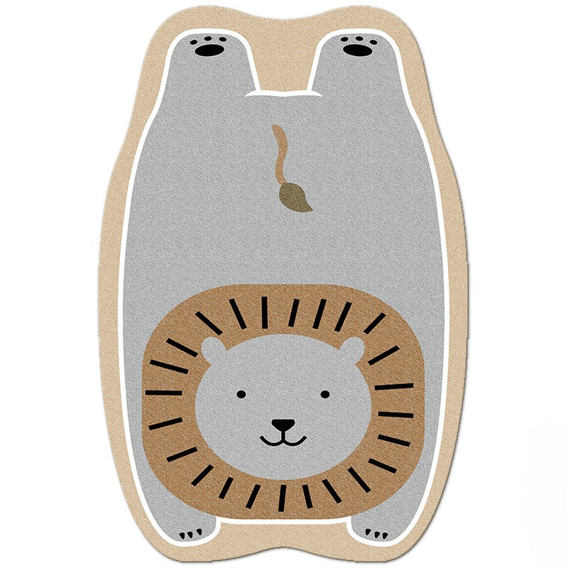 BowLift | Cute Animal Living Room Decorative Rugs – Plush Soft Cartoon Bedroom Carpet