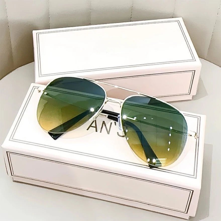 BowLift | AEROVIEW SHADES – Gradient Pilot Sunglasses with UV400 Protection for Men