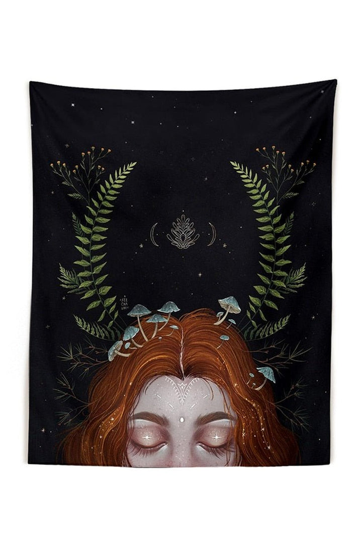 Girl Art Wall Tapestry | Bowlift