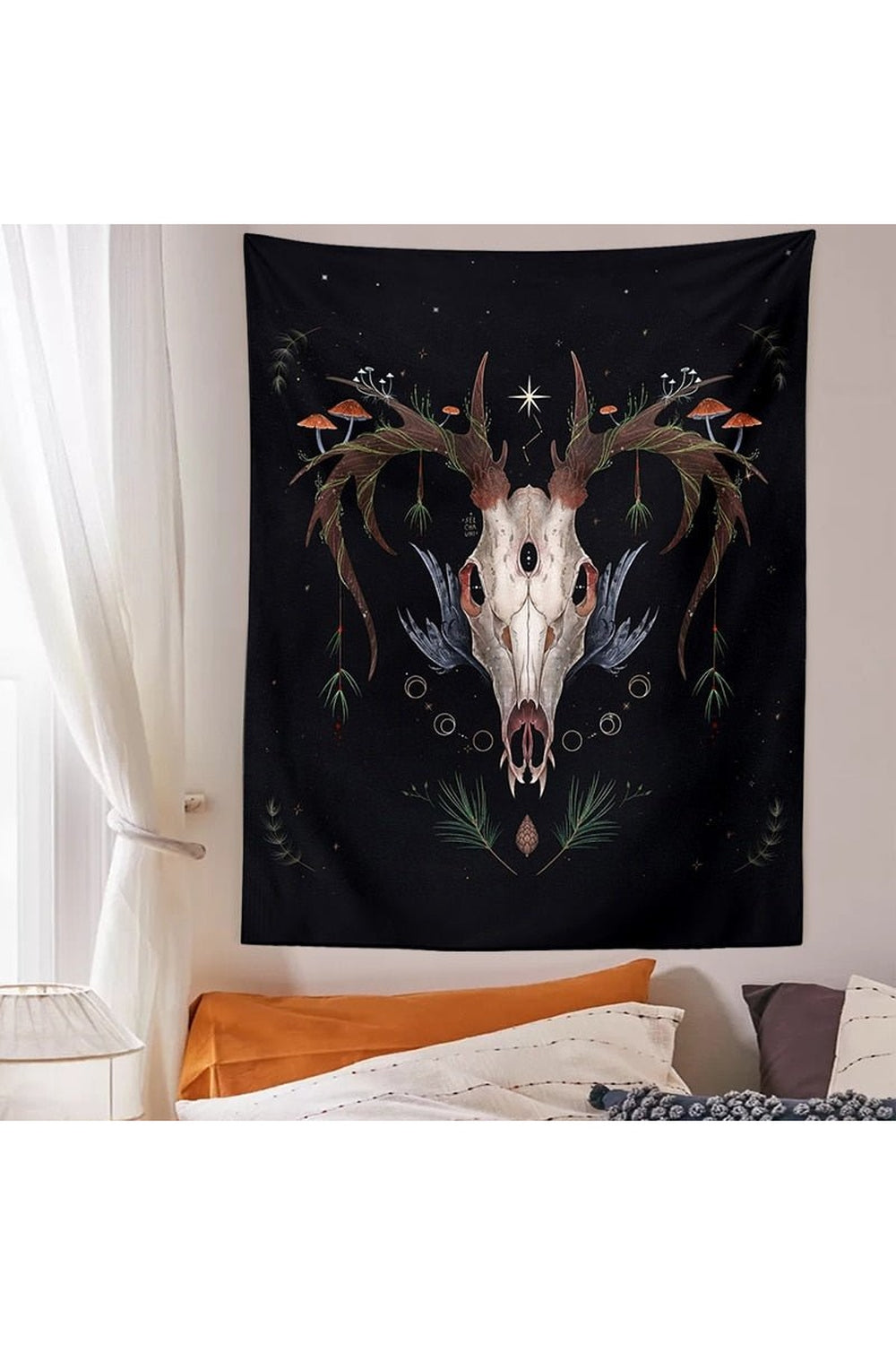 Girl Art Wall Tapestry | Bowlift