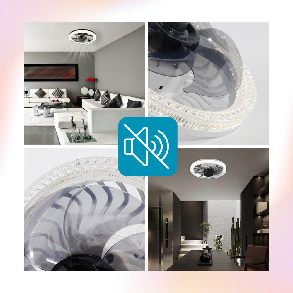 Aesthetic Ceiling Fan With Light And Remote | Bowlift