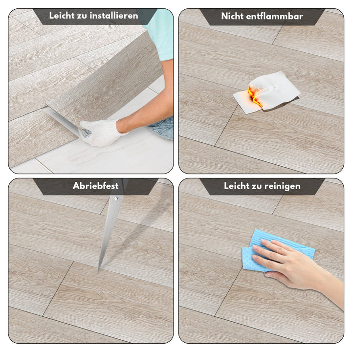 PVC Flooring Self-Adhesive Vinyl Floor 1.5mm Thickness | Bowlift