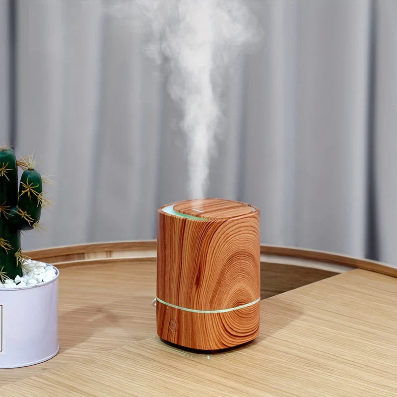 BowLift | Ultrasonic Air Humidifier with Wood Look – Quiet Aroma Diffuser with LED & Automatic Shut-Off