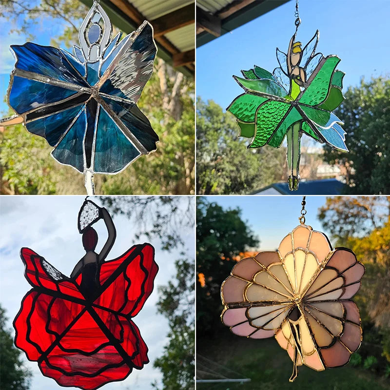GraceSpin -  Elegant Stained Glass Spinner Bowlift