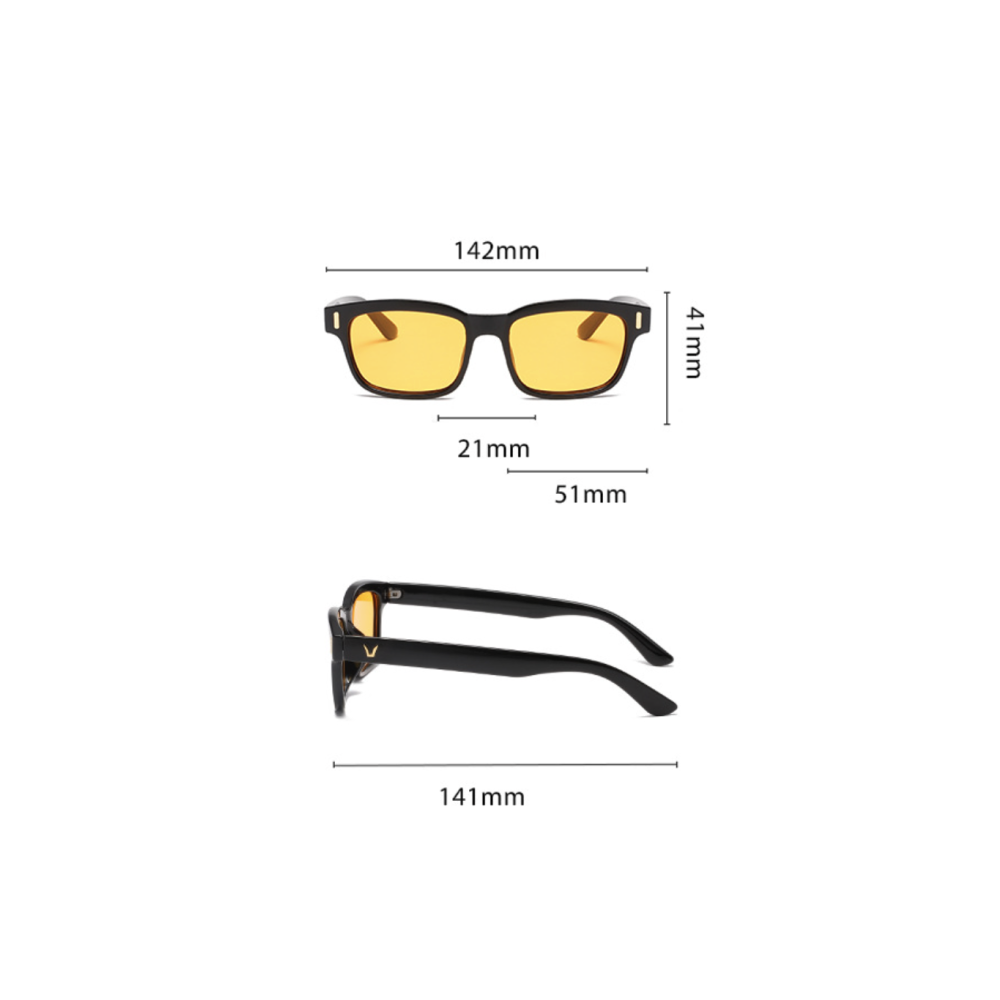 Blue light filter glasses square for screen work | Bowlift