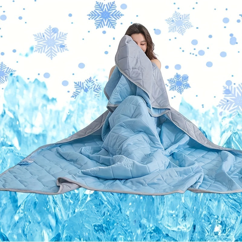 Ultra-Soft Summer Cooling Blanket: Lightweight, Breathable & Skin-Friendly for Hot Sleepers, Solid Color, Easy Care Washable Cooling Blanket | Bowlift
