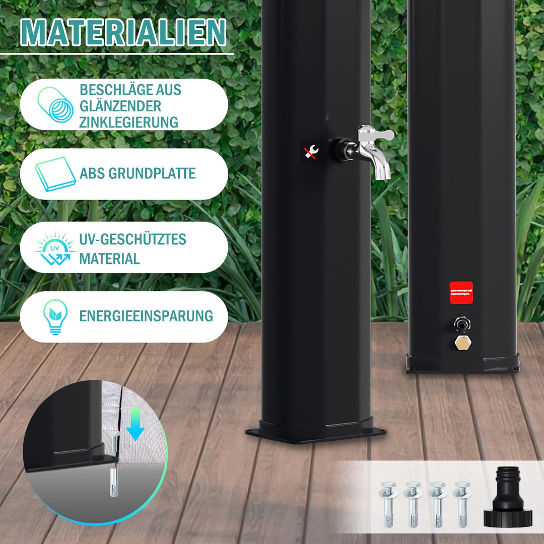 Solar shower 35L garden shower incl. protective cover | Bowlift