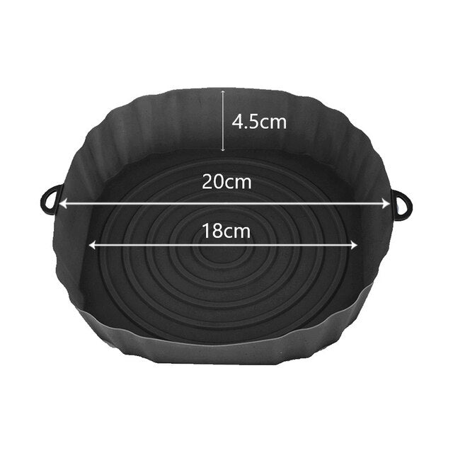 Air Fryer Baking Tray Silicone Pot Nonstick Airfryer Baking Form | Bowlift