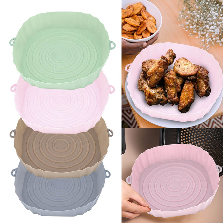 Air Fryer Baking Tray Silicone Pot Nonstick Airfryer Baking Form | Bowlift