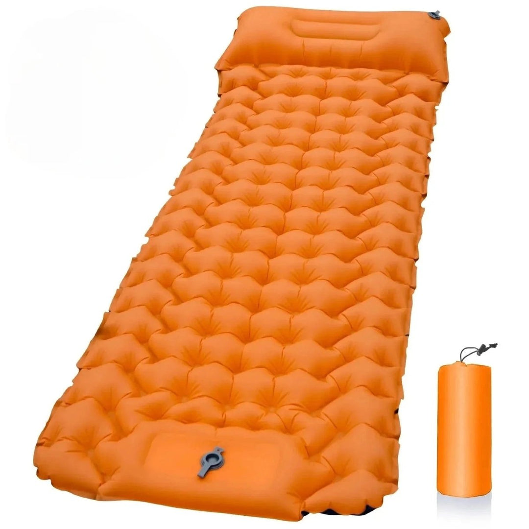 BowLift | AirTrek Mat – Inflatable Camping Mattress with Foot Pump & Built-In Pillow