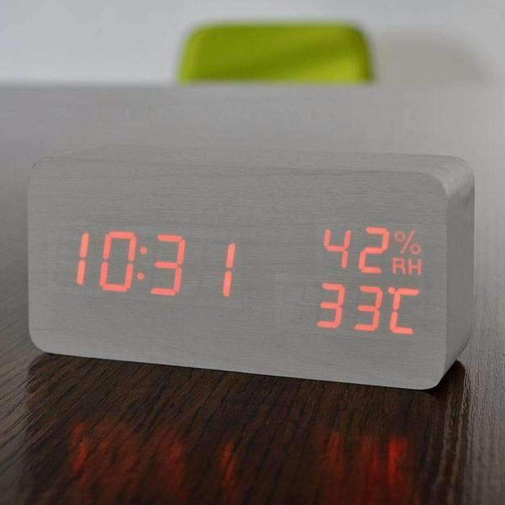 BowLift | LED Wooden Alarm Clock - Wooden Time For Your Morning