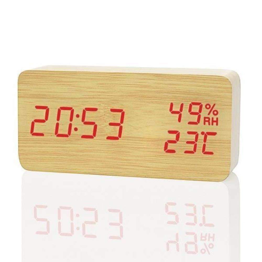 BowLift | LED Wooden Alarm Clock - Wooden Time For Your Morning