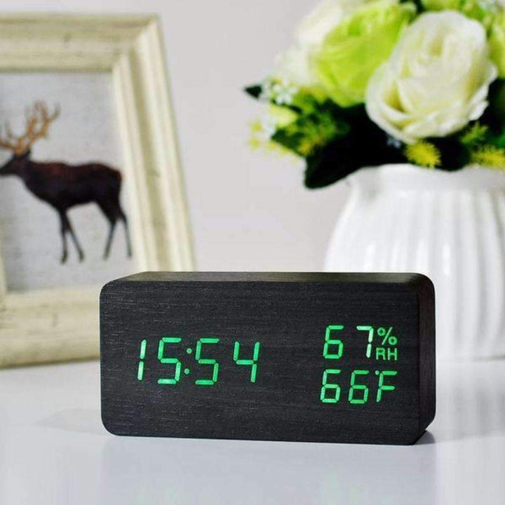 BowLift | LED Wooden Alarm Clock - Wooden Time For Your Morning