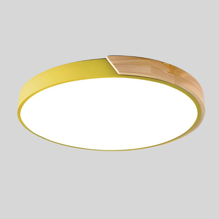 BowLift | Nordic Wooden Macaroon Ceiling Light | Ø 23-30 cm, Metal and Wood
