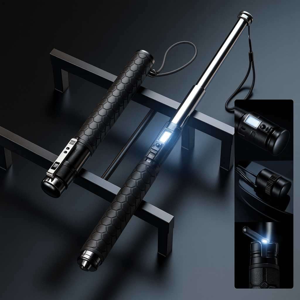 Automatic Self Defense Walking Stick with Stability Support