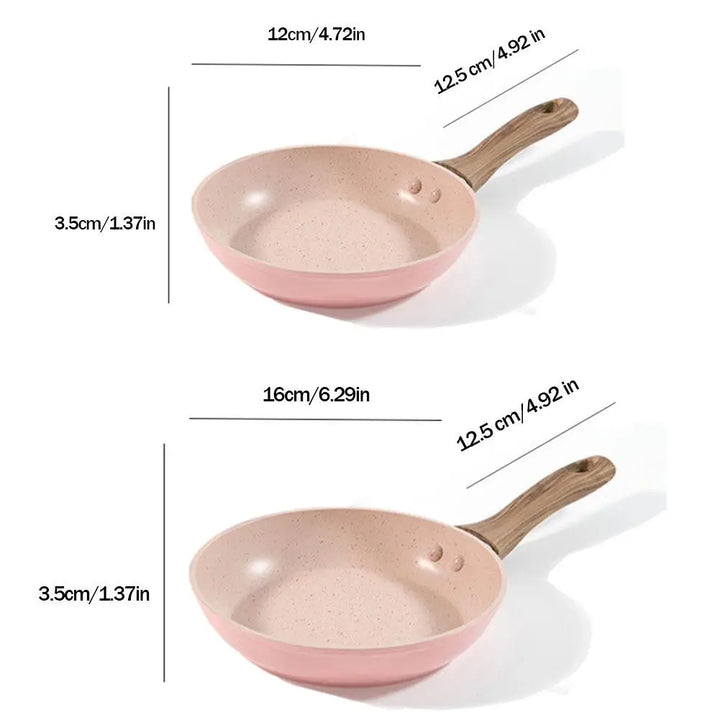 Aluminum Non stick Medical Stone Frying Pan Kitchen Pot Cookware | Bowlift