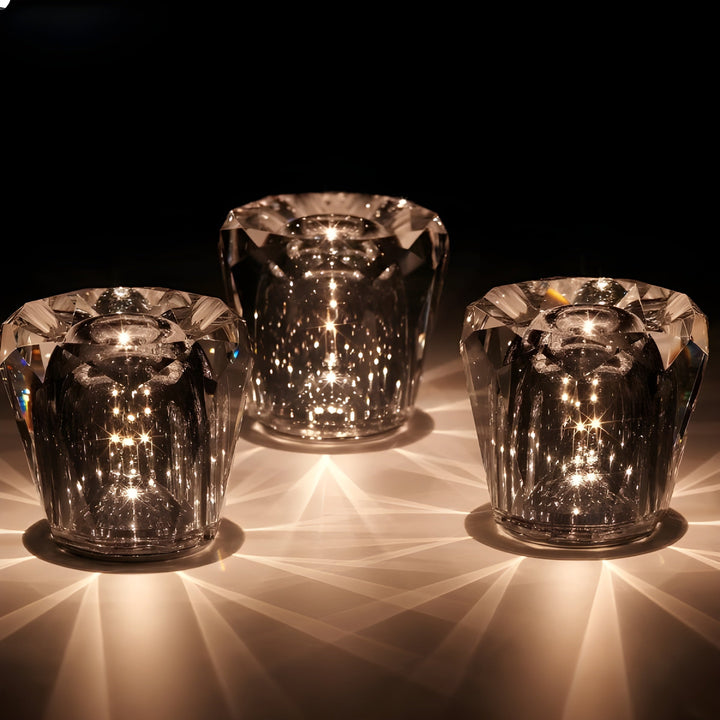 Luxury Rechargeable Diamond Crystal Table Lamp - Lumière Diamant | Bowlift