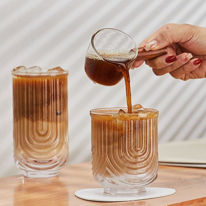 BowLift | American Ice Latte Glass Coffee Mug