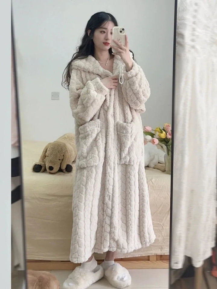 BowLift | Amy Nightfall Robe – Soft women's robe with hood and pockets