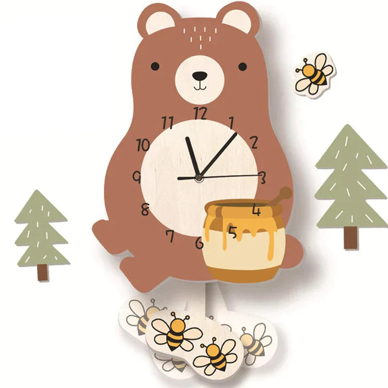 WildTime - Artistic Animal Wall Clock Bowlift